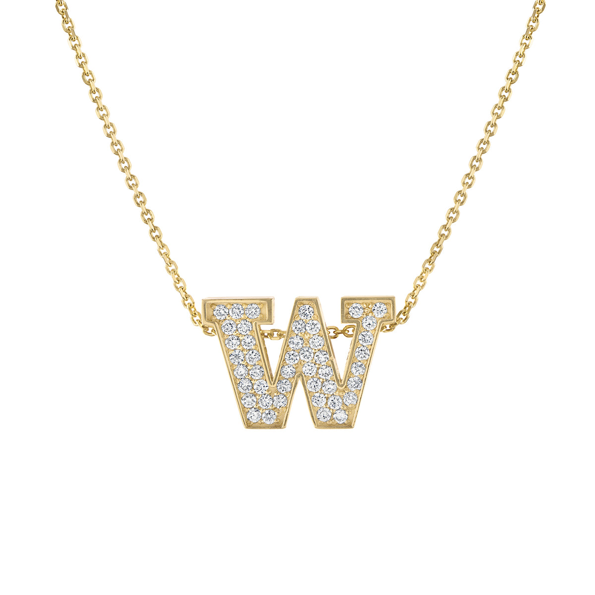 University of Wisconsin Motion W 14 Kt Yellow Gold Pendant Lg