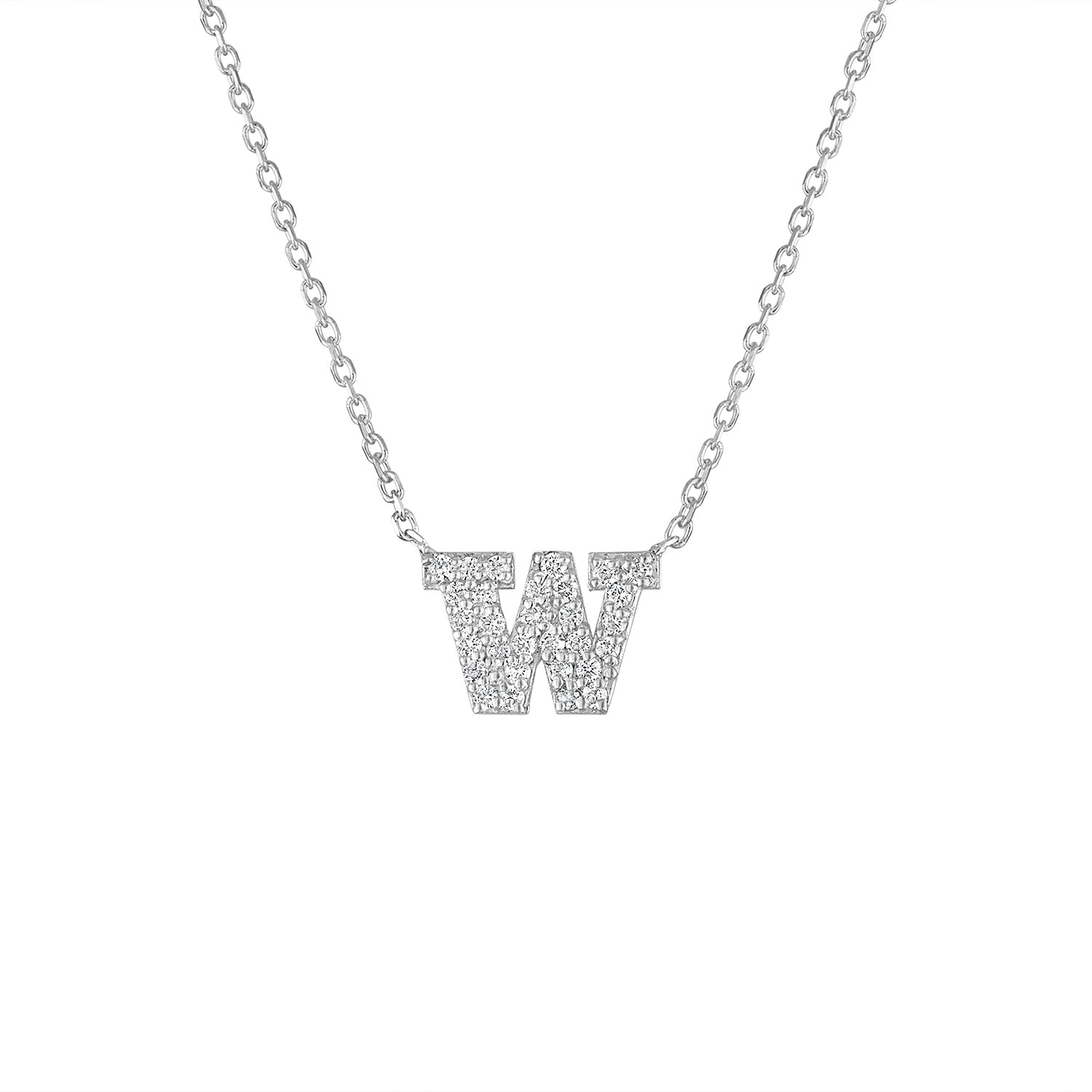 UW Tiny Micropavé Diamond Pendant