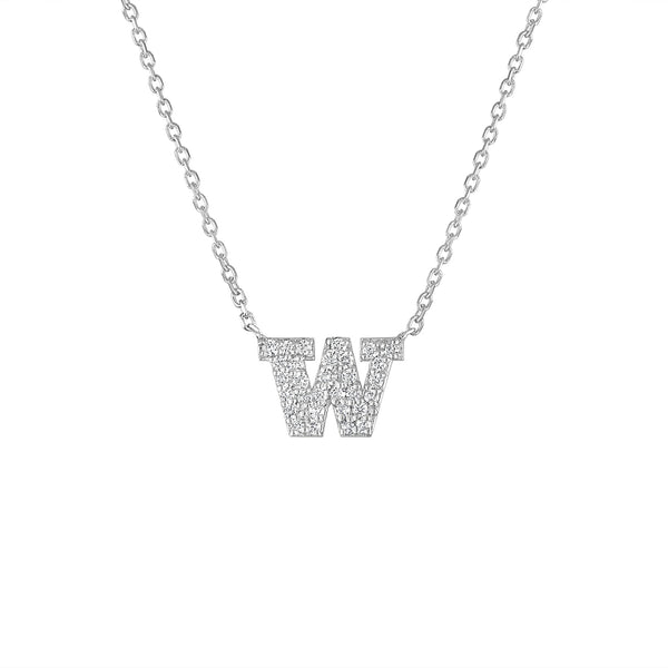 UW Tiny Micropavé Diamond Pendant