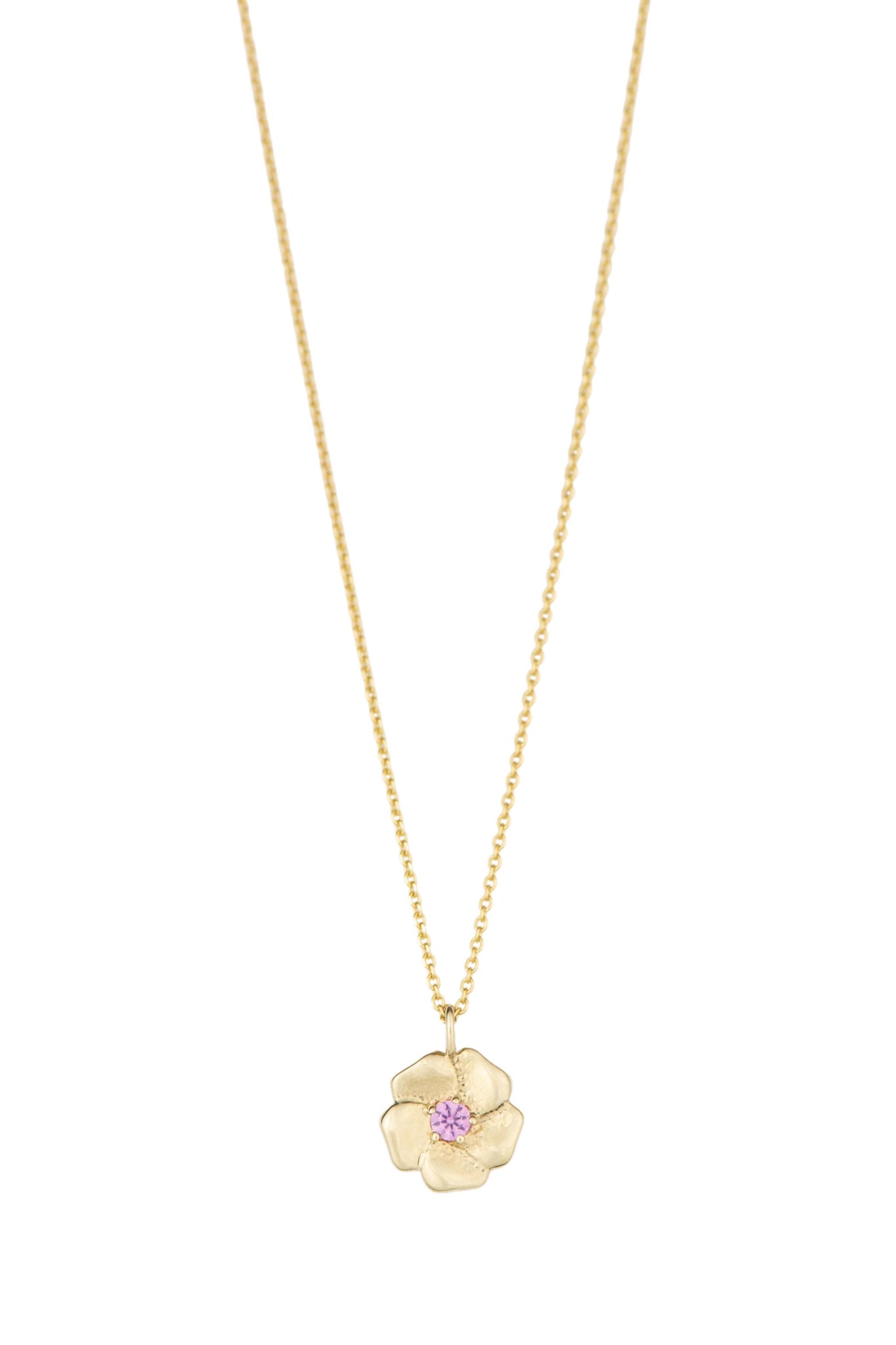 Sakura Cherry Blossom 18K Gold pendant (with optional chain)