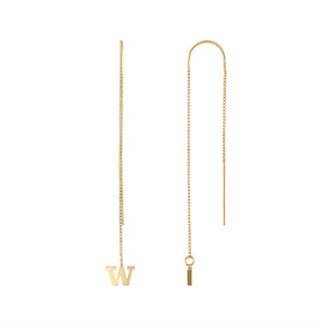 UW Gold Ear Threaders