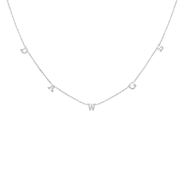UW Silver DAWGS Necklace